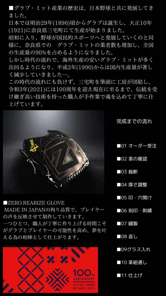 ORDER GLOVE | BASEBALL GROUP ZERO